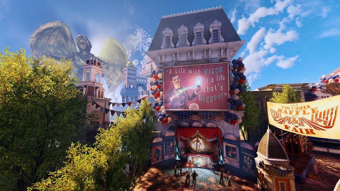 Khung cảnh Columbia trong BioShock Infinite – Thành phố lơ lửng giữa trời