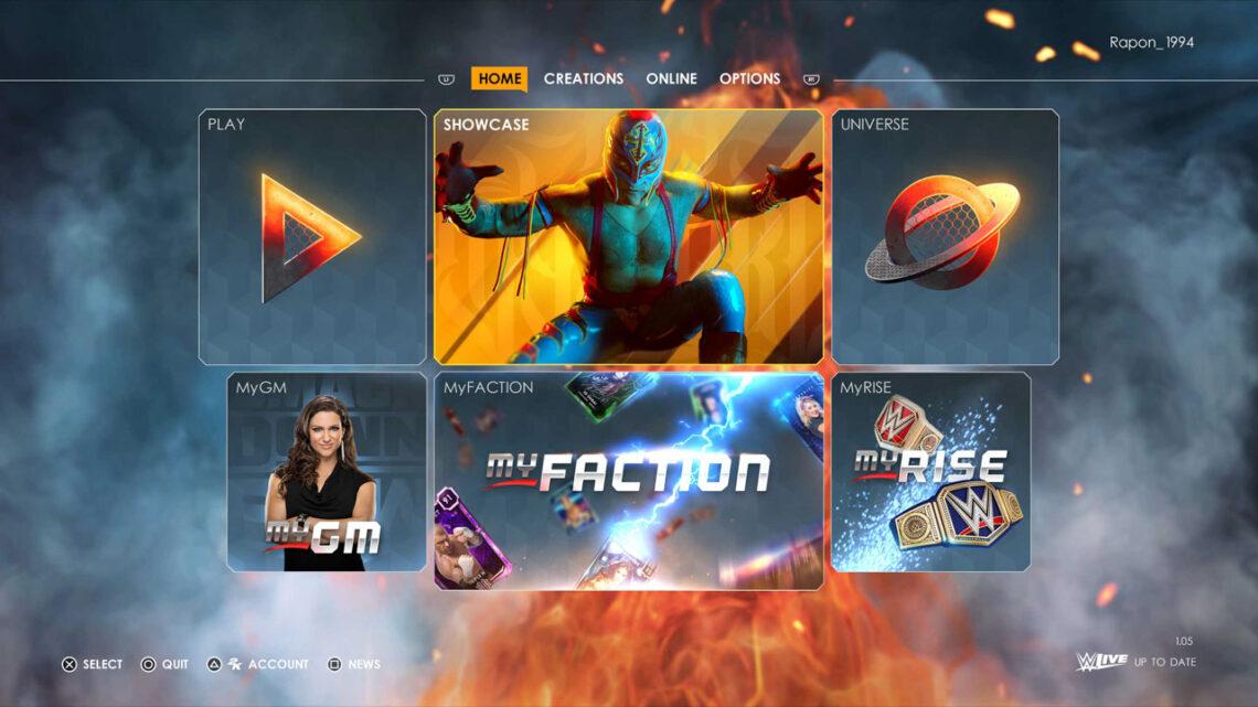 Khung cảnh trận đấu WWE 2K22